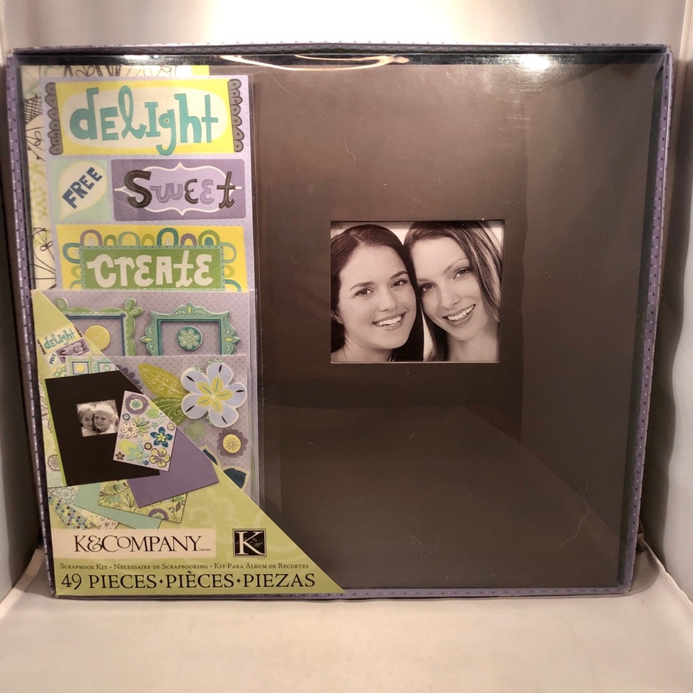 K&COMPANY SCRAPBOOK KIT with 49 Pieces